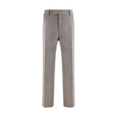 Ferragamo Gray Fleece Wool Casual Pants